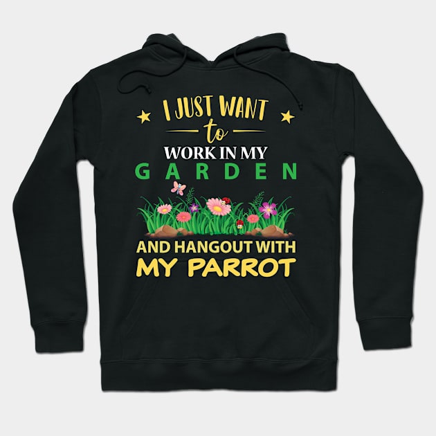 Hangout with my PARROT in my Garden Hoodie by GronstadStore